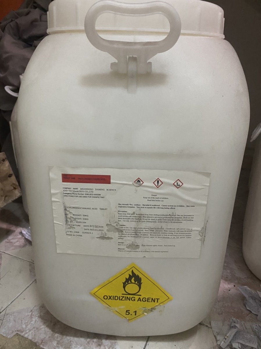 CHLORINE TCCA 90 % TRUNG QUỐC  THÙNG 50KG DẠNG VIÊN 200GR